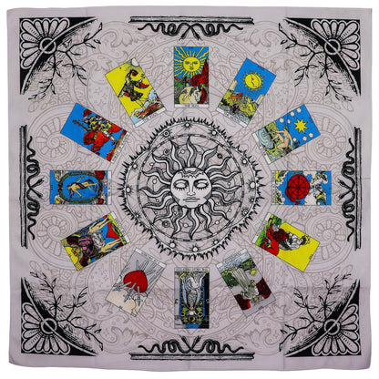 Podložka na výklad karet – Strom života, 75 × 75 cm