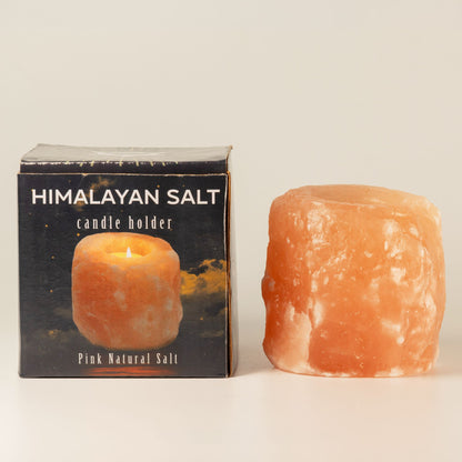 Přírodní solný svícen