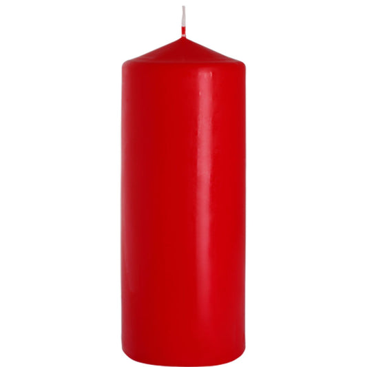 Svíčka 80 × 200 mm – červená