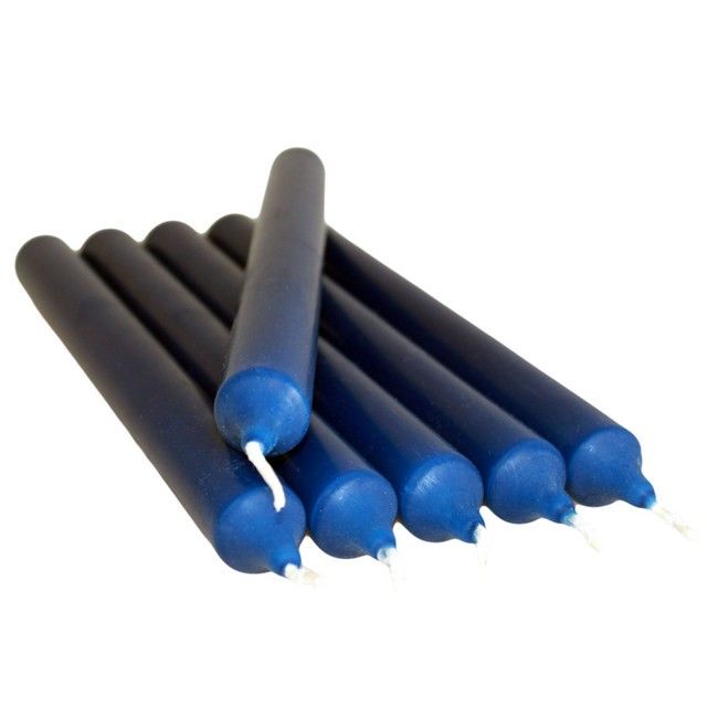 Tmavě modré stolní svíčky (100 ks)
