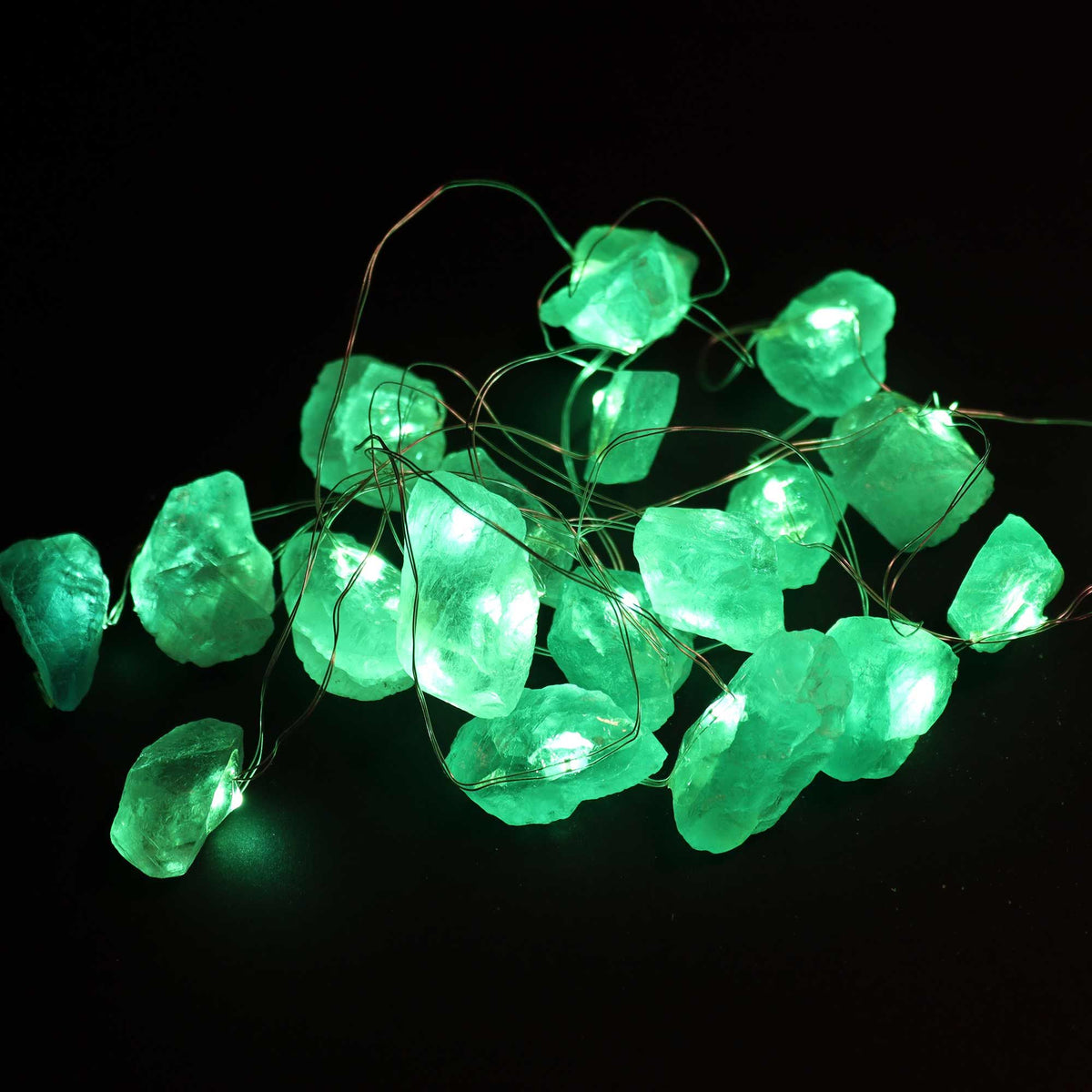 Světelný řetěz s minerály – Crystal Jade