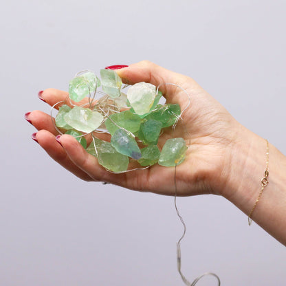 Světelný řetěz s minerály – Crystal Jade
