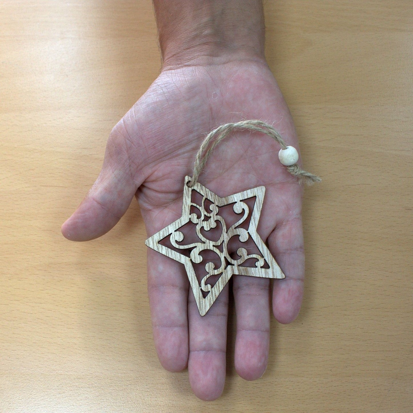 Balení 3 ks dřevěná vánoční dekorace – Zvonek