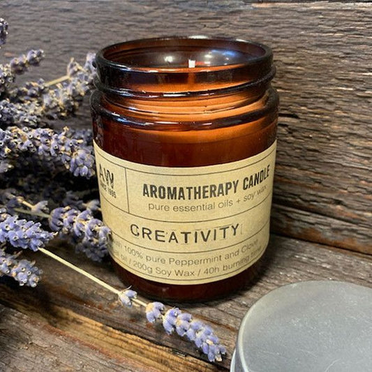 Aromaterapeutická sójová svíčka 200 g – Creativity