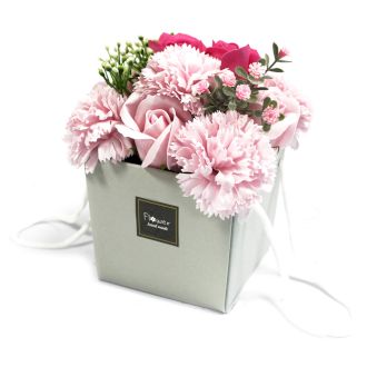 Soap Flower Bouqet - Pink Rose & Carnation - SPECIAL