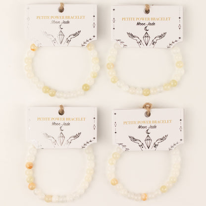 Jemný minerální náramek Petite – Moon Jade