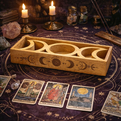 Podnos na tarot se stojánkem – Fáze měsíce