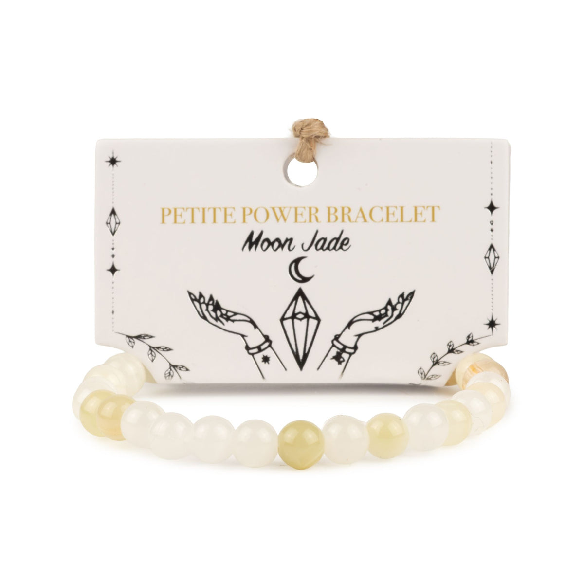 Jemný minerální náramek Petite – Moon Jade