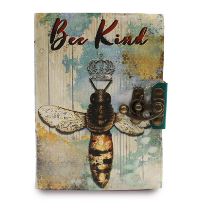 Kožený zápisník – Bee Kind