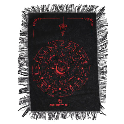 Podložka pro kyvadlo Ancient Witch – Oko · černá a červená