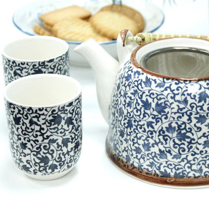 Bylinková čajová souprava – Modrý vzor