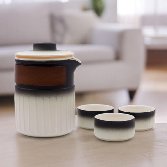 Set cestovní keramické konvice – Tři přátelé – cestovní balení