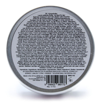 Aromaterapeutické bambucké máslo 90 g – geránium