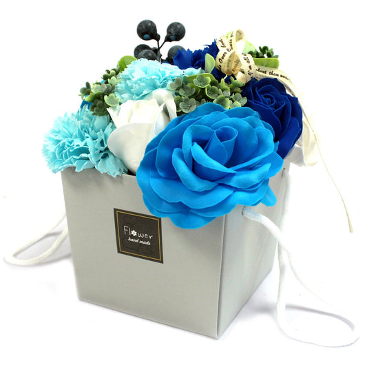 Soap Flower Bouqet - Blue Wedding - SPECIAL